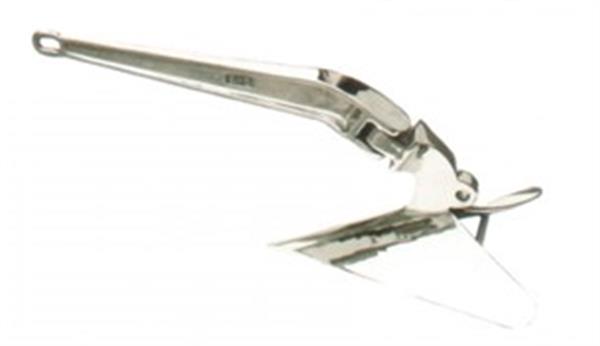 Pulluk tip çıpa, paslanmaz çelik 35KG