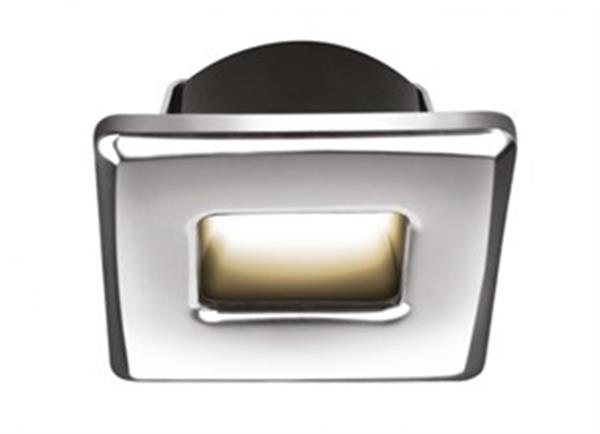 Ember Led Merdiven Lambası Mavi Tip:Kare, Parlak Krom 45x45 mm