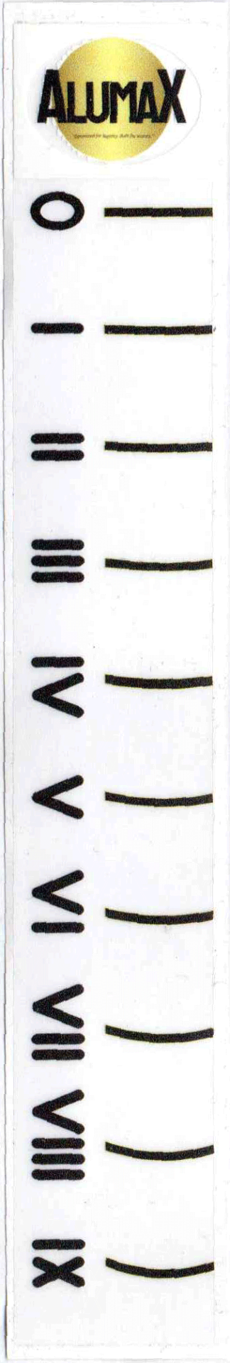 ALUMAX Bumba Ölçü Bantı Siyah 292-1